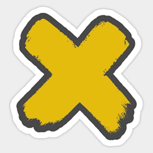 X sign Sticker